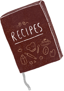 Recipe book illustration